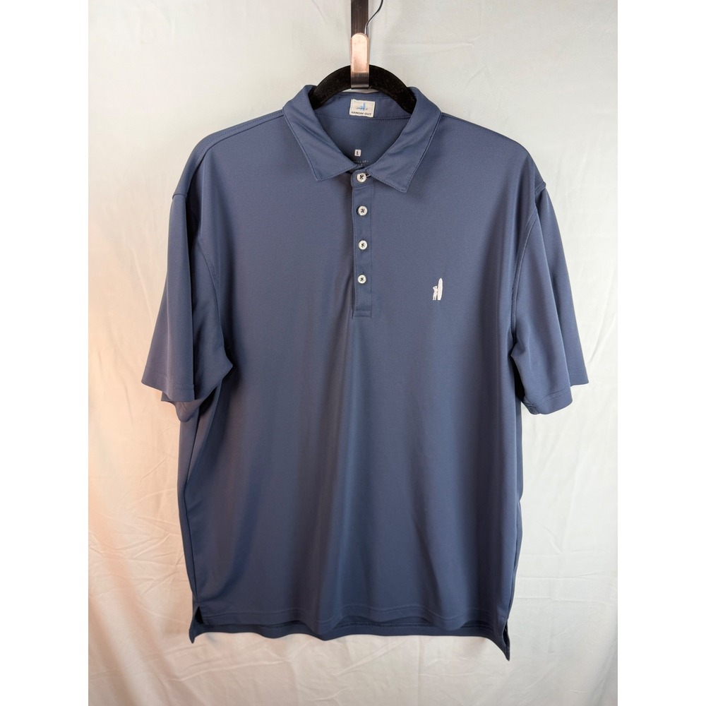 Johnnie-O Mens Hangin Out Performance Polo Shirt Blue JMPO2700 Blue Size L